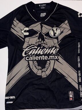 Caliente MX Men’s Black Graphic Jersey by Charly